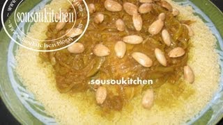 Couscous Teffaya couscous tfaya Recette Marocaine  كسكسو بالتفاية [upl. by Pownall]