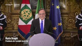 Crozza diventa Mario Draghi quotGrazie Mattarella per questa opportunitàquot [upl. by Mogerly]