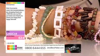 Labradorite and Pink Tourmaline JewelleryMaker late show LIVE 14032014 [upl. by Ecinej]