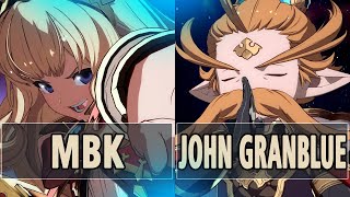 GBVSR🔥MBK Cagliostro Vs John Granblue Anre🔥 High Level Gameplay [upl. by Retsam]