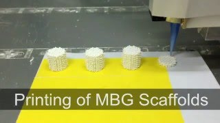 Mesoporous bioactive glasses 3D printed [upl. by Gerstein]