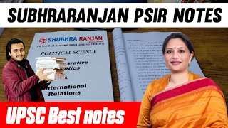 subhraranjan PSIR Notes review  PSIR optional coaching notes review  PSIR optional booklist UPSC [upl. by Edras]