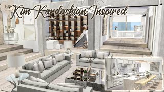 KIM KARDASHIAN INSPIRED MINIMALIST PENTHOUSE  Sims 4 CC Speed Build  DOWNLOAD LINK TRAYCCLINKS [upl. by Pestana509]