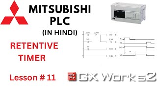 RETENTIVE ON DELAY TIMER IN MITSUBISHI PLC  HOW TO USE RETENTIVE TIMER IN MITSUBISHI PLC [upl. by Liakim]