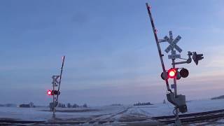 Railroad Crossings of the BNSF Mendota Sub [upl. by Hayse]