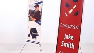 Custom Graduation Banners  Personalized  Shindigz Party Supplies [upl. by Ittak]