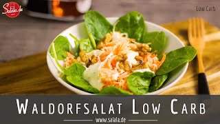 Waldorfsalat Rezept Low Carb selber machen ohne Mayonnaise [upl. by Virgina]