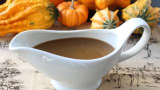 Turkey Gravy with Porcini Mushrooms and Marsala Wine  MakeAhead Thanksgiving Turkey Gravy Recipe [upl. by Htepsle725]