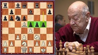 79 Year Old Viktor Korchnoi Beats Fabiano Caruana [upl. by Nolyag]