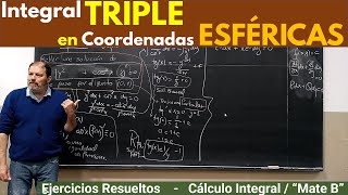 Integral Triple en Coordenadas ESFERICAS [upl. by Anastos]