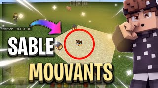 COMMENT FAIRE DES SABLE MOUVANTS SUR MINECRAFT [upl. by Anirac]