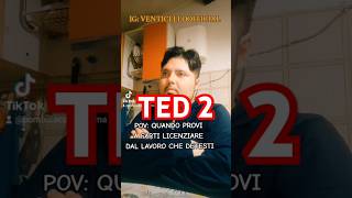 QUANDO PROVI A FARTI LICENZIARE DAL LAVORO CHE DETESTI  venticelloofficial ted ted2 fyp perte [upl. by Adnohsirk513]