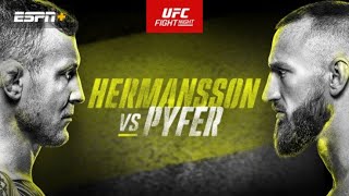 UFC VEGAS 86 LIVE HERMANSSON VS PYFER LIVESTREAM amp FULL FIGHT NIGHT COMPANION [upl. by Eillil]