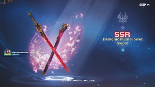 Solo Leveling ARISE SSR DEMONIC PLUM FLOWER SWORD [upl. by Hadias878]