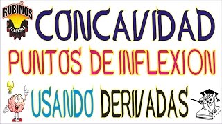 concavidad y puntos de inflexión usando derivadas ejercicios resueltos de cálculo diferencial [upl. by Astrid440]