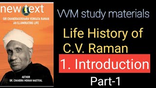 Life History of C V Raman  VVM study materials [upl. by Cohleen353]