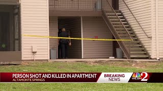 Person shot dead inside Altamonte Springs apartment [upl. by Qiratla]