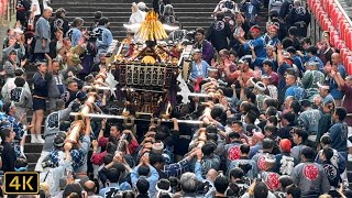 赤坂・日枝神社 山王祭「氏子各町連合宮入（石段上がり）」33 Sanno Matsuri Festival 202468 赤坂・日枝神社 Hie Jinja Shrine [upl. by Leruj]