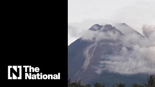 Indonesias Mount Merapi erupts spewing lava and ash [upl. by Bohlin]