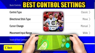 Best Control Settings For eFootball 2022 Mobile [upl. by Akselaw592]