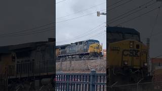 CSX freight train in Knoxville TN next to southern railway 154 [upl. by Ylimme362]