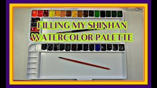 NEW WATERCOLOR PAINT PALETTE LETS FILL IT UP PAUL RUBENS WATERCOLORS [upl. by Natan]