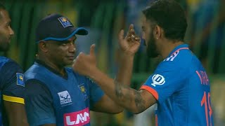 Huge Drama between Virat Kohli Sanath Jayasuriya during Handshake On Virat LBW Drama today [upl. by Vonni]