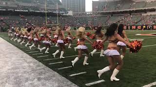 08092018 BenGal Cheerleaders Pre Game Performance Bengals vs Bears [upl. by Berenice]