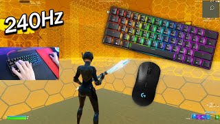 GK61 Fortnite😴Keyboard Sounds 240FPS Gameplay [upl. by Zsa Zsa]