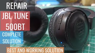 REPAIR JBL TUNE T450 500BT HEADPHONE COMPLETE PROBLEMES SOLUTION [upl. by Nelyt]