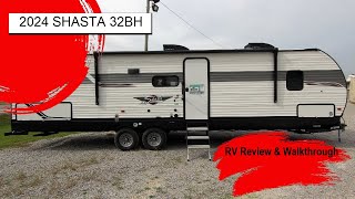 2024 Shasta 32BH Bunkhouse Travel Trailer Camper Walkthrough [upl. by Aivirt]