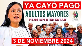 💥SE ADELANTA ADULTOS MAYORES HOY DOMINGAZO 3 DE NOVIEMBRE LETRA Y FECHA DEL DEPOSITO💥 [upl. by Ohce65]