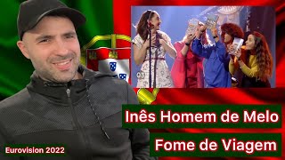 Reaction 🇵🇹 Inês Homem de Melo – Fome de Viagem Festival da Canção 2022 [upl. by Jarrett297]