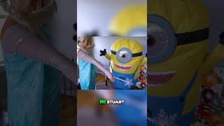 Elsa Brings Stuart the Minion to the Twins House with Her Magic Wand [upl. by Dieter]