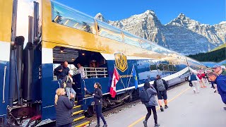 🇨🇦2 DAYS on the Canadas 3000 First Class Train  Rocky Mountaineer Gold Leaf Vancouver→Banff [upl. by Lorak]