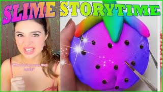 🎧Satisfying Slime Storytime🎧 ❤️💛💚Tiktok Compilations Part 272 [upl. by Llehcear]