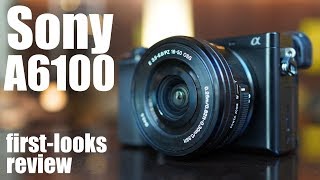 Sony A6100 FIRST LOOKS review vs A6000 vs A6400 [upl. by Nylyahs]