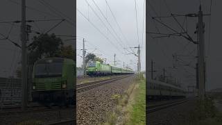 FlixTrain mit Vectron fährt durch Wolfsburg bahn vectron trainspotting [upl. by Sidnala]