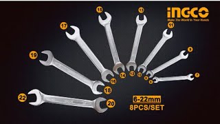 Ingco Double open end Spanner Set [upl. by Standish]