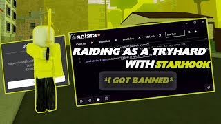 Raiding as a Tryhard in Dahood with starhook ggtraced  STARS USED ⭐  I GOT BANNED [upl. by Alyakim]