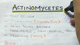 Actinomycetes  Micribiology  Handwritten notes [upl. by Etnaud402]