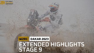 Extended highlights Stage 9 Dakar2023  W2RC [upl. by Adyam]