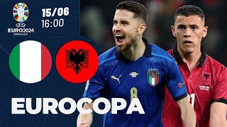 AO VIVO ITÁLIA x ALBÂNIA  NARRAÇÃO 0406  UEFA EURO 2024  1ª RODADA  FASE DE GRUPOS [upl. by Araccot]