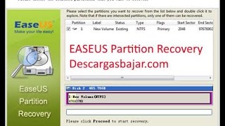 EASEUS Partition Recovery restaurar particiones borradas o dañadas [upl. by Codding16]