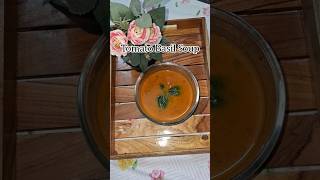 Tomato Basil Soup shorts youtubeshorts yt soup healthy winter viralvideo song viralreels [upl. by Sansbury]