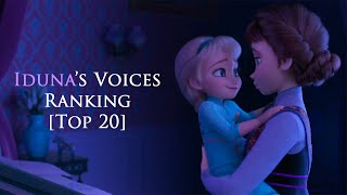 Personal Ranking  Idunas Voices Top 20 [upl. by Raymonds]