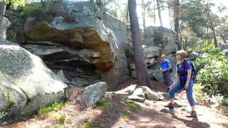 Fontainebleau rochers de Bouligny des Demoiselles et mont Morillon mai 2012mp4 [upl. by Tessa769]