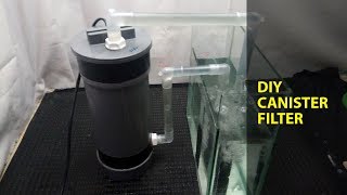 How to make canister filter using submersible power head [upl. by Anail918]