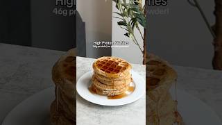 43g Protein Waffles  NO PROTEIN POWDER [upl. by Nitsyrc]