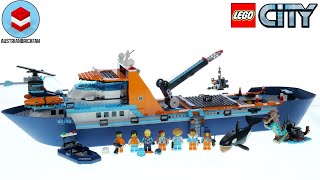 LEGO City 60368 Arctic Research Ship  LEGO Speed Build Review [upl. by Lebaron]